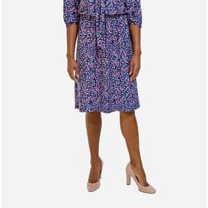 NEW MELISSA MASSE floral garden dress in navy